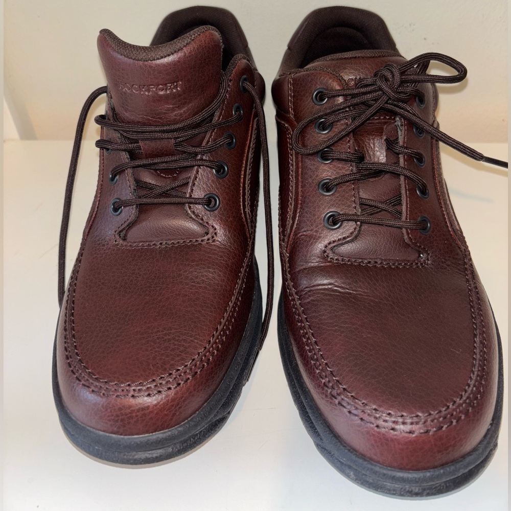 Rockport Men's Dark Brown Leather Oxfords